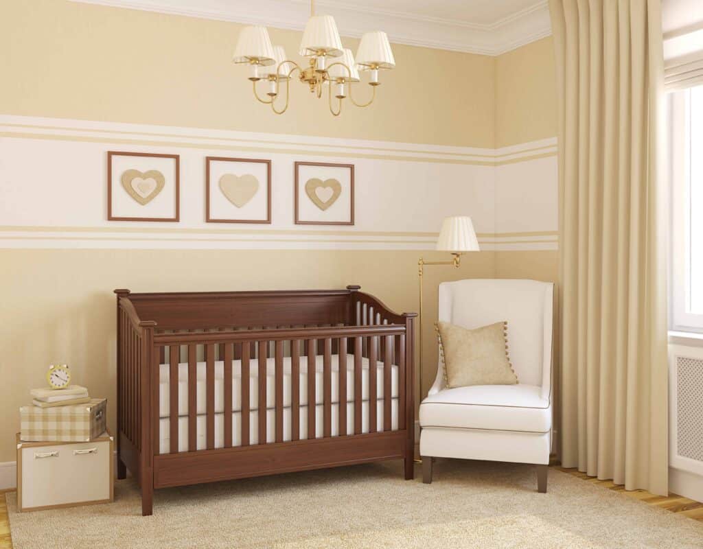 a nursery for a baby