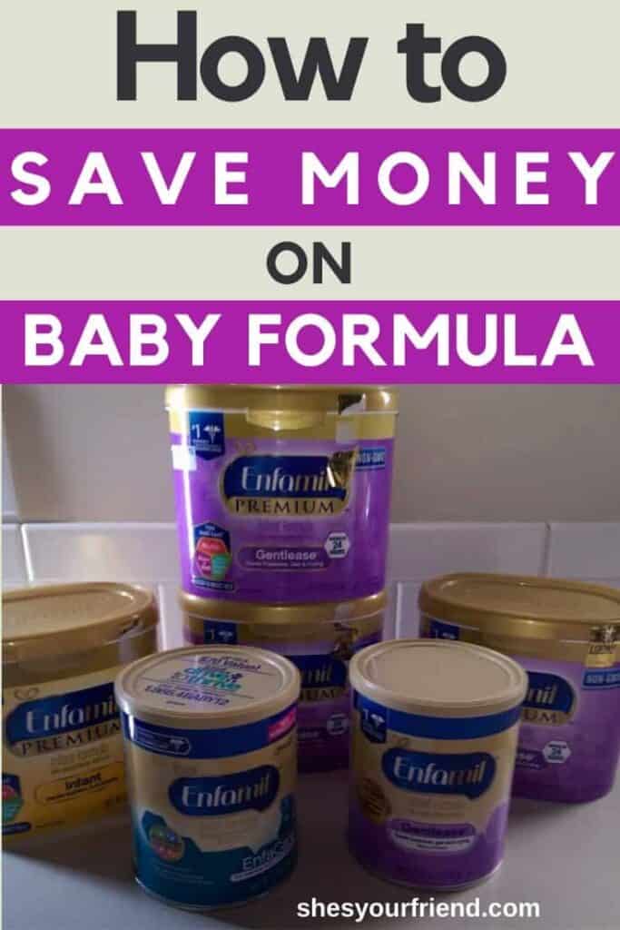 how to save money on baby formula