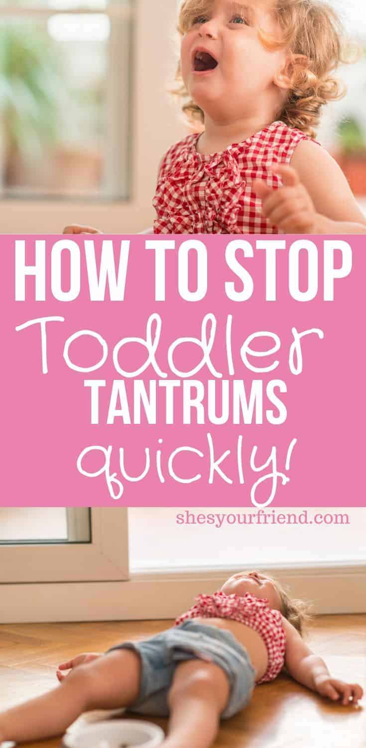 Toddler Temper Tantrums - She's Your Friend