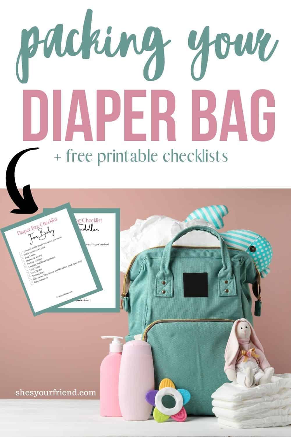 What to Pack in a Diaper Bag - She's Your Friend