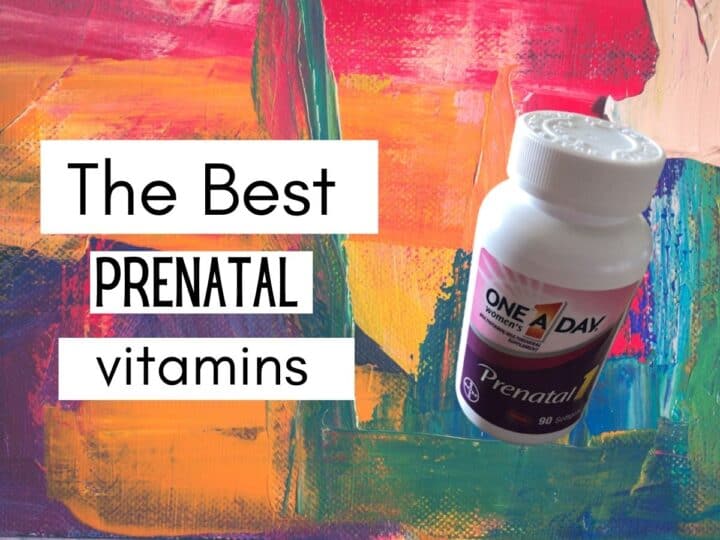 a package of prenatal vitamins with text overlay that reads the best prenatal vitamins