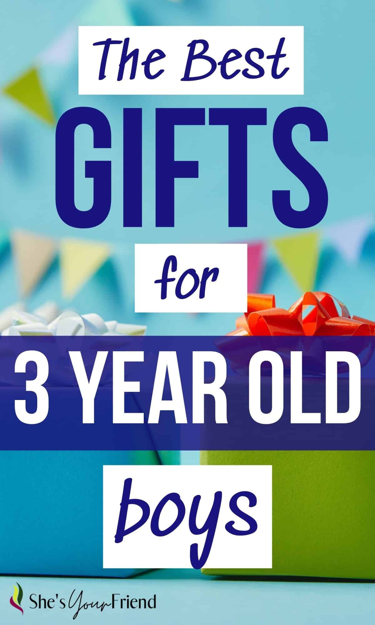 14 Gifts for 3 year old boy - She's Your Friend