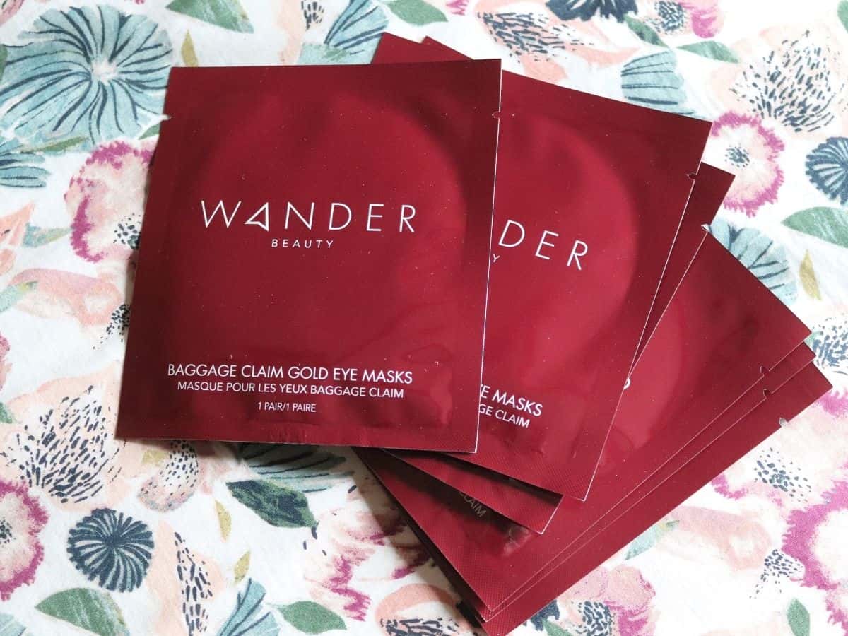 wander beauty eye masks in their package.