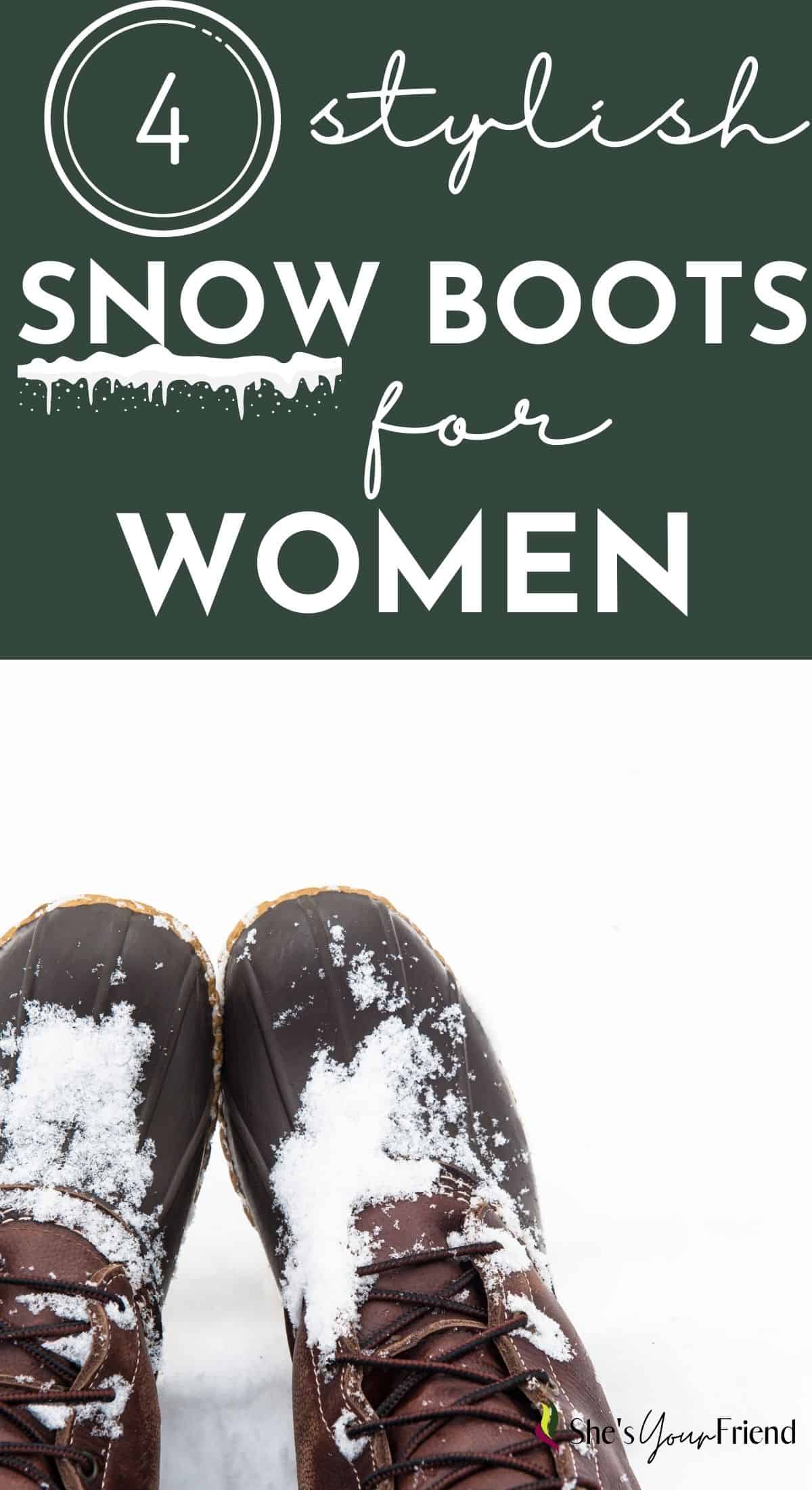 stylish snow boots womens