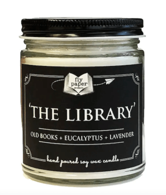 a library scented candle.