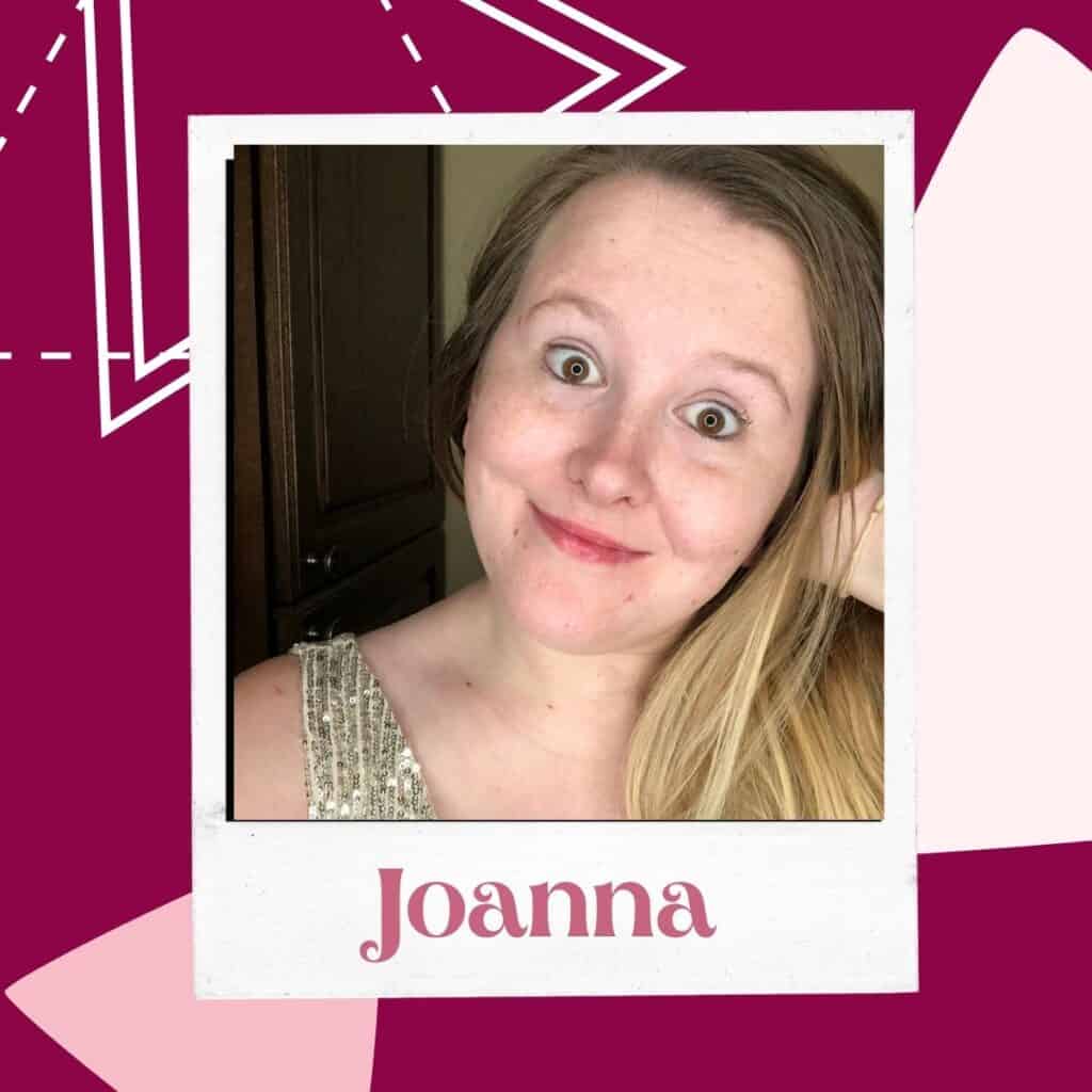 an image of joanna the founder of the site she's your friend