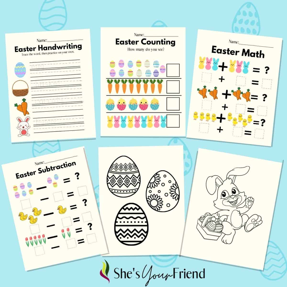 11 Free Easter Printables for Kids - She's Your Friend