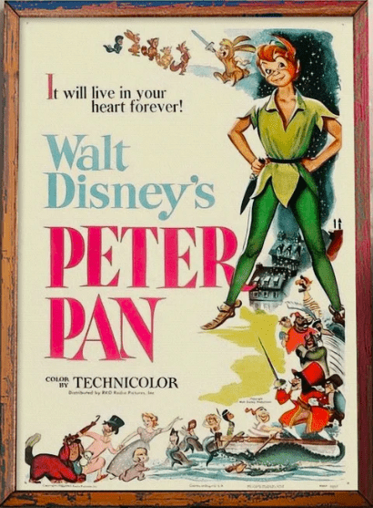 peter pan poster print art