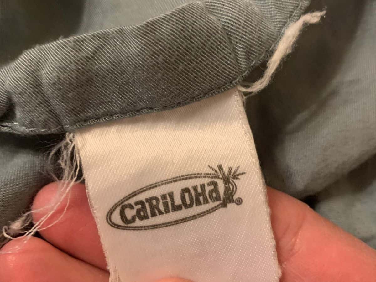 cariloha label on sheets