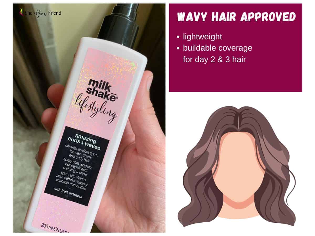 a bottle of milk shake amazing curls and waves hair spray