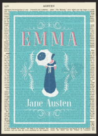wall art from the book cover of Emma by Jane Austen