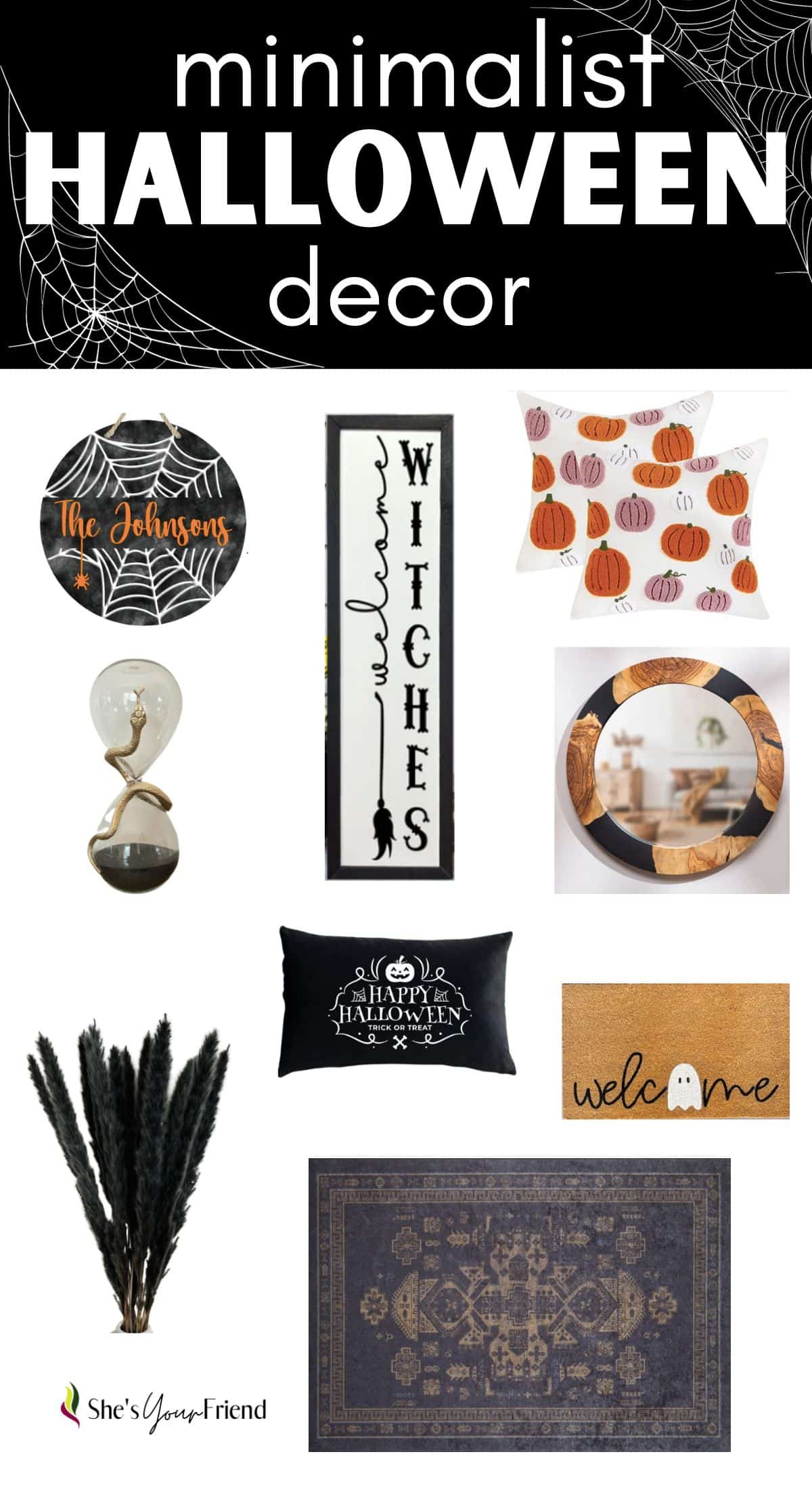 Minimalist Halloween Decor for 2024 She's Your Friend